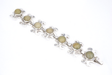 Eisenberg Originals Bracelet Taxco Sterling Silver Mexican Jade 7" Onyx BS1555