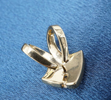 14k Black Opal Diamond Pendant Yellow Gold Statement 0.75" Freeform PG1836