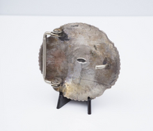 Leonard Maloney Navajo Sterling Silver Concho Belt Buckle 1.25" Hand Stamp M1908