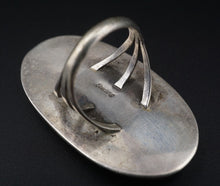 Navajo Sterling Silver Turquoise Ring Size 9 Vintage Artisan 2" Long RS3527