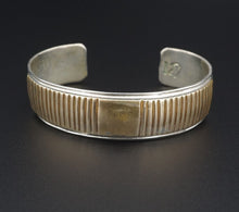 Navajo Cuff Bracelet Sterling Silver Brass Mixed Metal 7" Jesus Ray BS2809