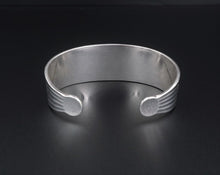 James Avery Ribbed Fluted Cuff Bracelet Sterling Silver Rare HTF 6.5" BS2786