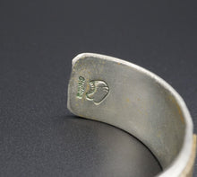 Navajo Cuff Bracelet Sterling Silver Brass Mixed Metal 7" Jesus Ray BS2809