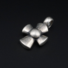 James Avery Puffy Dome Cross Pendant Sterling Silver 1.2" Rare Retired PS2094