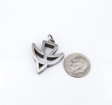 James Avery Thick Open Descending Dove Pendant Sterling Silver Retired PS2147