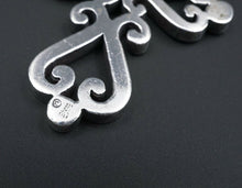 James Avery Spanish Mission Scrolled Heart Cross Pendant Sterling Silver PS1689