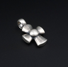 James Avery Puffy Dome Cross Pendant Sterling Silver 1.2" Rare Retired PS2094