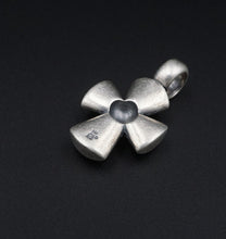 James Avery Puffy Dome Cross Pendant Sterling Silver 1.2" Rare Retired PS2094