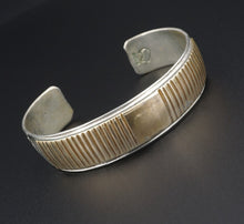 Navajo Cuff Bracelet Sterling Silver Brass Mixed Metal 7" Jesus Ray BS2809