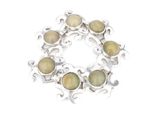 Eisenberg Originals Bracelet Taxco Sterling Silver Mexican Jade 7" Onyx BS1555