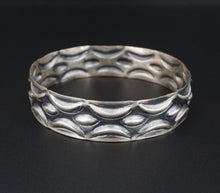 Navajo Sterling Silver Bangle Bracelet Chunky 8.25" T. Yazzie Tribal BS2805