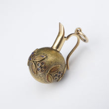 Antique 14k Yellow Gold & Gold Fill GF Pitcher Pendant Charm 1.2" PG1775