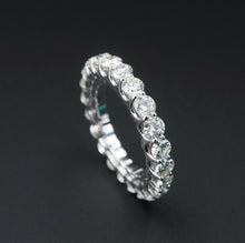 14k White Gold 2.75 carat Diamond Eternity Band Ring Anniversary Size 7 RG3008