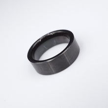 Black Tungsten Carbide Diamond Band Wedding Ring Goldman FG Sz 9.5 8mm RS3409