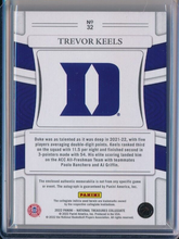 22-23 Panini National Treasures Collegiate Trevor Keels RPA Logo Patch Auto 5/5