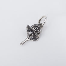Vintage James Avery Small Rose Charm Sterling Silver 13/16" HTF Retired CHS1904