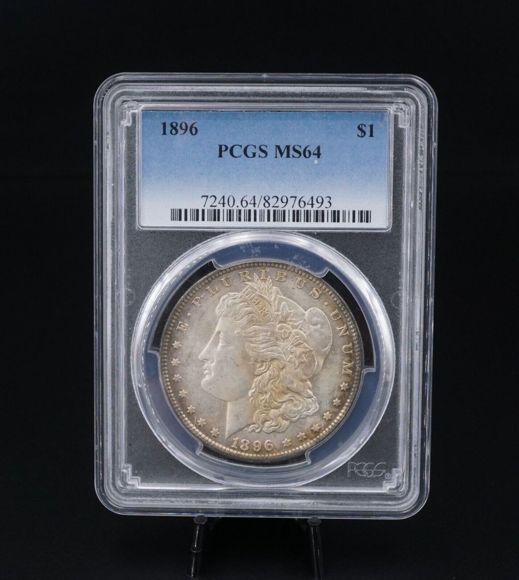 1896 Morgan $1 Dollar Silver Dollar Coin PCGS MS64 BU Uncirculated CN488