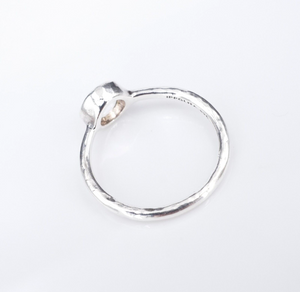 Ippolita Rock Crystal Ring Bezel Set Sterling Silver Size 6.5 RS3561