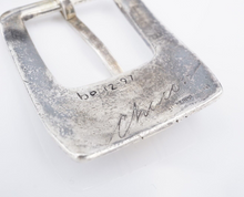 Sterling Silver 14k Gold 4pc Ranger Buckle Belt Signed Chacon Vintage M1907