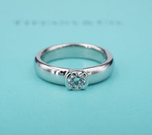 Tiffany & Co Etoile Diamond Engagement Ring Platinum .34ct Size 5.75 RG4248