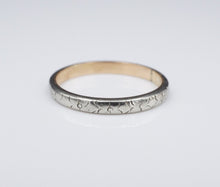 Antique 14k 18k Gold Wedding Band Stamped Ring Size 7 Slim 2.3 mm RG3327