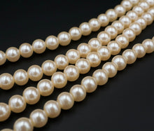 Classic 18k Yellow Gold Pearl Dual Strand Necklace Diamond Clasp 23" 6mm NG1298