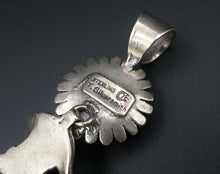 Ted Silversmith Navajo Sterling Silver Sun Kachina Shaman Pendant 3.5" PS1813