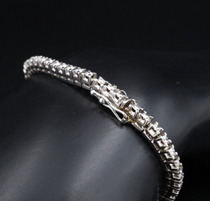Classic 14k White Gold 2 carat Natural Diamond Tennis Bracelet 6.25" BG769