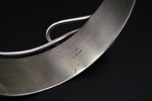 Sterling Silver Otto Robert Bade ORB Cuff Bracelet Modern Wavy 6.75" 20 BS2667