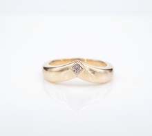 Cartier 18k Diamond Ring Chevron Band Triandre 1992 Size 9.25 Euro 60 RG4250