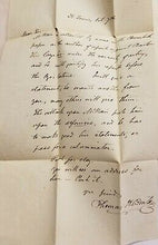Senator Thomas Benton Letter to William Scott 1824 Henry Clay Autograph Auto