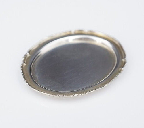 Rare Miniature Sterling Silver Serving Platter Dollhouse 1:12 Mike Sparrow M1531