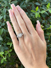 Art Deco Engagement Ring Diamond Sapphire Platinum 1 carat 1920s Size 5 RG4187