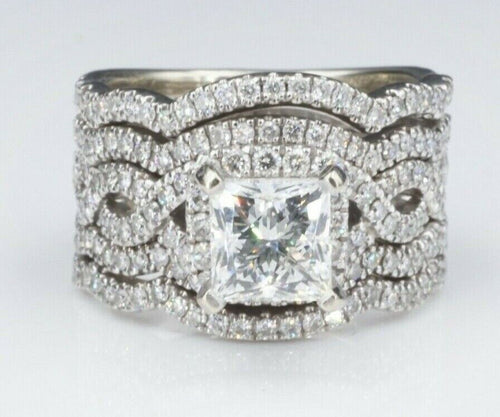 Neil Lane 14k Engagement Ring Leo Princess Diamond 3.7ct Size 7 GSI G VS1 CO751