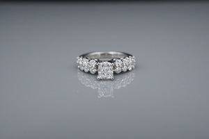 Diamond Engagement Ring 18k White Gold Platinum 2 ctw Size 6.75 GIA G VS2 CO1186