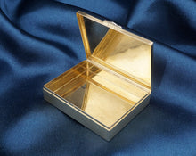 Vintage Tiffany & Co 14k Yellow Gold Diamond Ruby Pill Box 1940s Retro 3" M1850