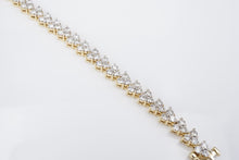 Unique 14k Natural Diamond Tennis Bracelet 6ctw Yellow Gold 7.5" BG893