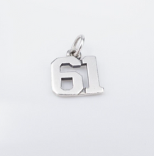 James Avery Ivy League Number 61 Charm Sterling Silver $58 7/16" CHS1996