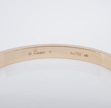Cartier 18k Pink Rose Gold Love Bracelet Size 17 New Screwdriver BG840