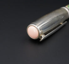 Chopard Sterling 18k Pink Coral Green Enamel Fountain Pen Limited Edition M1674