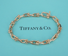 Tiffany & Co. 18k Rose Gold HardWear Small Link Bracelet 6.75" 6.5mm Large BG938