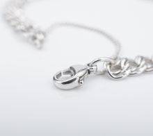 James Avery Light Double Curb Charm Bracelet Sterling Silver Size Medium BS2968