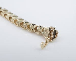 14k Diamond Tennis Bracelet 4 carat Yellow Gold 6.5" Free Shipping BG846