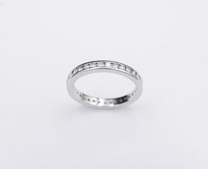 Platinum Eternity Band Diamond 1 carat Anniversary Wedding Ring Size 5.5 RG1947A