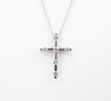 18k White Gold Hearts on Fire Divine Diamond Cross Pendant Retired HOF NG1538