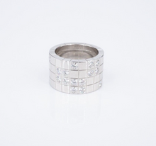 Cartier Diamond Lanieres Ring 18k White Gold Size 5 Euro 49 RG4235