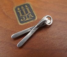 James Avery Ski Charm Sterling Silver Rare Retired HTF 1" Water Snow CHS1871