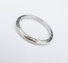 Antique Blue Bonnet 18k White Gold Wedding Band Ring Size 6.5 Slim 2.3 mm RG3483