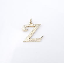James Avery Large Script Initial Z Charm 14k Yellow Gold Retired 13/16" CHS1977