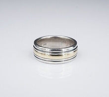 James Avery Band Ring Sterling Silver 14k 8mm Two Tone Size 9 RG3482